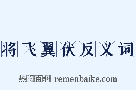 将飞翼伏反义词是什么意思的图片